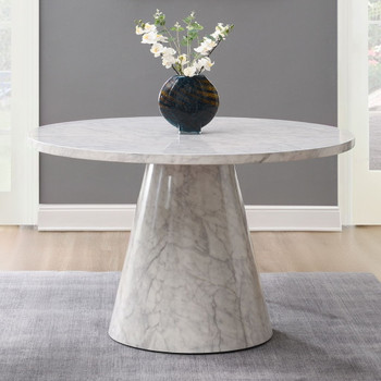 Kacey - Round Dining Table - Engineered Stone
