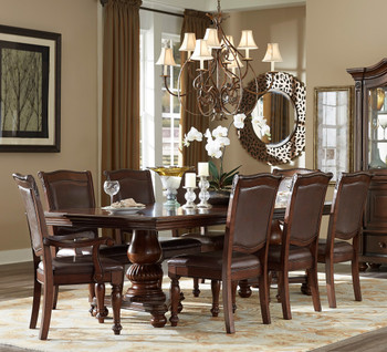 KERRY Cherry 9 Piece Dining Set