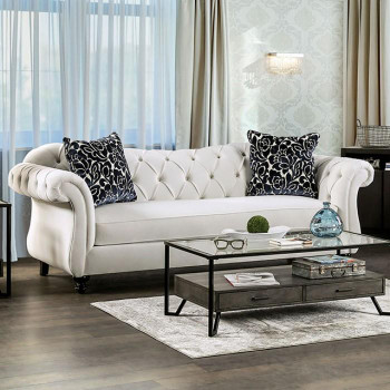 FLORA White Livingroom Set 