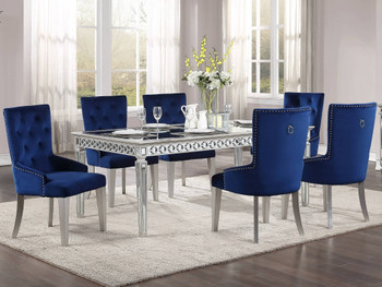 CLARATON Silver 7 Piece Dining Set