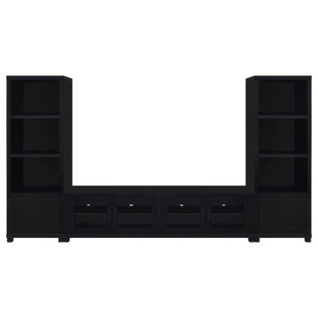 Jupiter - 3 Piece Entertainment Center TV Stand - Black