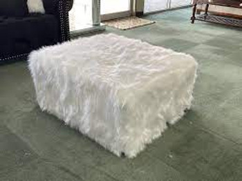 BLAIR White 35" Wide Ottoman