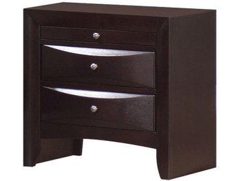 WATSON Brown Night Stand with Tray