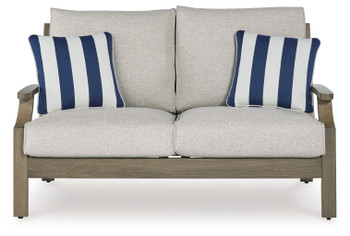 Rainier Ranch - Loveseat With Cushion - Brown / Beige