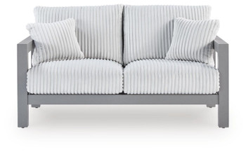 Hurley Park - Loveseat With Cushion - Gray