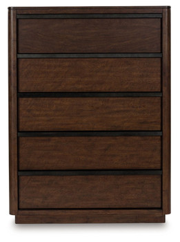 Dilenno - Dark Brown - Five Drawer Chest