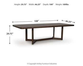 Dilenno - Dark Brown - Rectangular Dining Room Extension Table