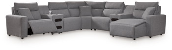 Modmax II - Reclining Sectional - Salt And Pepper