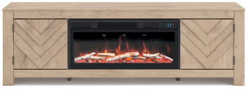 Cayboni - LG TV Stand With Fireplace Option