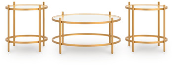 Pearlox - Occasional Table Set (Set of 3) - Gold