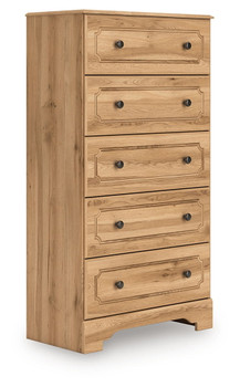 Aleaport - Warm Brown - Five Drawer Chest
