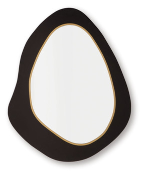Kierlock - Black / Gold Finish - Accent Mirror