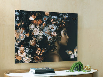 Valfer - Orange / Black / White - Wall Art