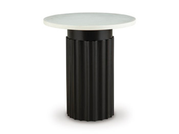 Wainstone - Black / White - Accent Table