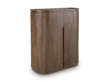 Landermont - Medium Brown - Bar Cabinet