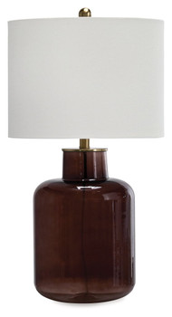 Mette - Brown / Gold Finish - Glass Table Lamp
