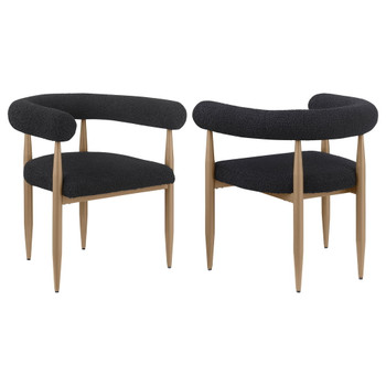 Dunmore - Boucle Upholstered Dining Arm Chair (Set of 2)
