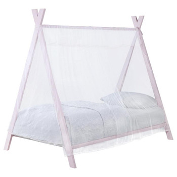 Fultonville - Metal Twin Tent Bed With 7" Mattress - Pink