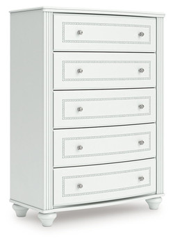 Kozlani - Five Drawer Chest - White