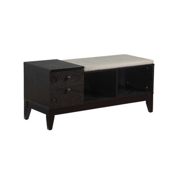 Boyet - Bench - Cream Fabric & Black