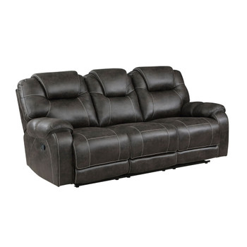 Gainesville - Double Reclining Sofa - Chocolate