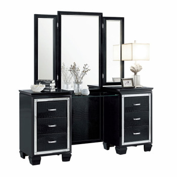 Allura - Vanity Dresser With Mirror