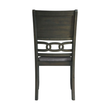 Amherst - Dining Side Chair With Fabric Cushion Side Stretcher (Set of 2) - Gray Finish