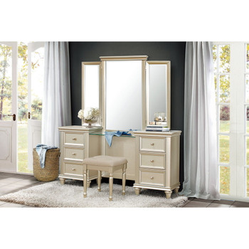 Celandine - Vanity Stool - Off-White