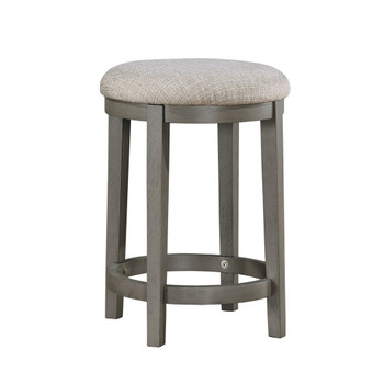 Auburndale - Counter Height Stool (Set of 2) - Dark Gray / Beige