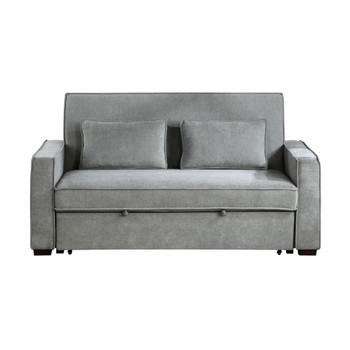 Alta - Convertible Studio Sofa With Pull-Out Bed - Gray