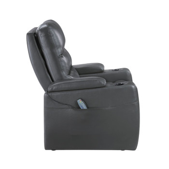 Rose Hill - Power Reclining Chair With Power Headrest - Gray