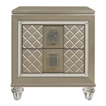 Loudon - Nightstand - Gold / Silver / Champagne