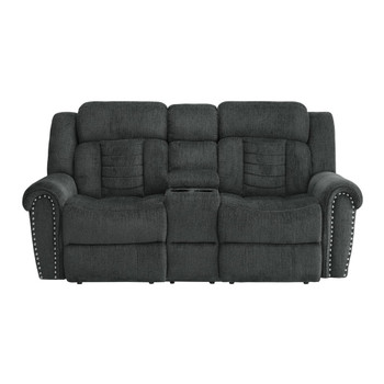 Nutmeg - Double Reclining Loveseat With Center Console
