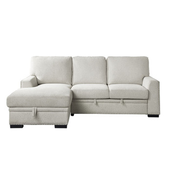 Morelia - 2 Piece Sectional With Pull-Out Bed And Chaise With Hidden Storage