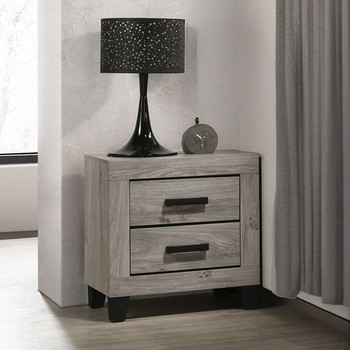 Mari - Nightstand - Light Gray Finish