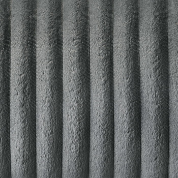 Lesley - Motion Loveseat - Gray Corduroy & Velvet