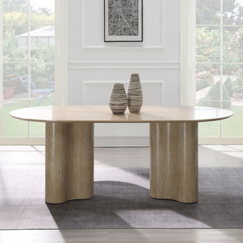 Jirina - Dining Table - Travertine Pattern
