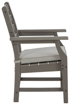 Visola - Arm Chair With Cushion (Set of 2) - Gray
