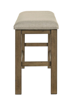 Cockrell - Counter Height Bench - Light Brown / Beige