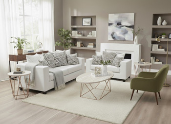 BAYRON Off-White Sofa & Loveseat