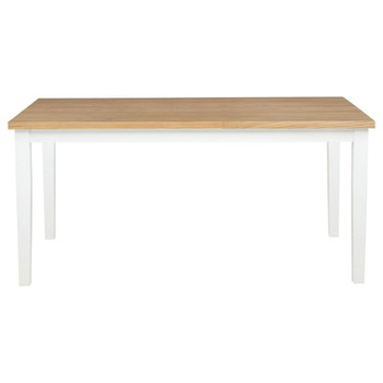 Andrews - 66" Rectangular Dining Table - Light Ash And White
