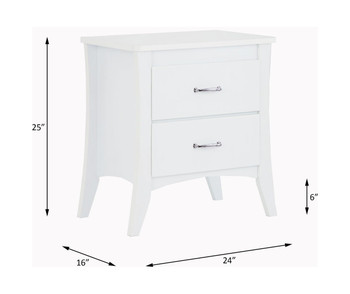 Babb - Accent Table - White