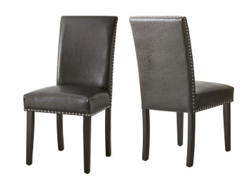 Verano - PU Side Chair (Set of 2) - Gray