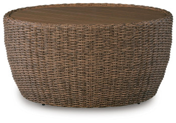 Double Point - Round Cocktail Table - Beige
