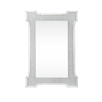 Noralie - 47" X 31" Accent Mirror With Faux Diamonds - Mirrored
