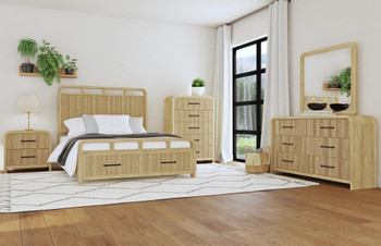 BRIAA Natural Storage Platform Bedroom Set