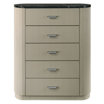 Travonte - Chest - Gray / Beige