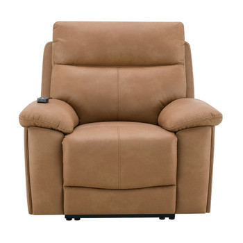 Chavis - Power Motion Recliner With USB & Power Headrest - Brown