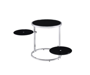 Lynch - Accent Table - Black & Chrome