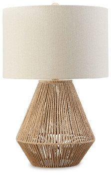 Clayman - Natural/brown - Paper Table Lamp (1/cn)